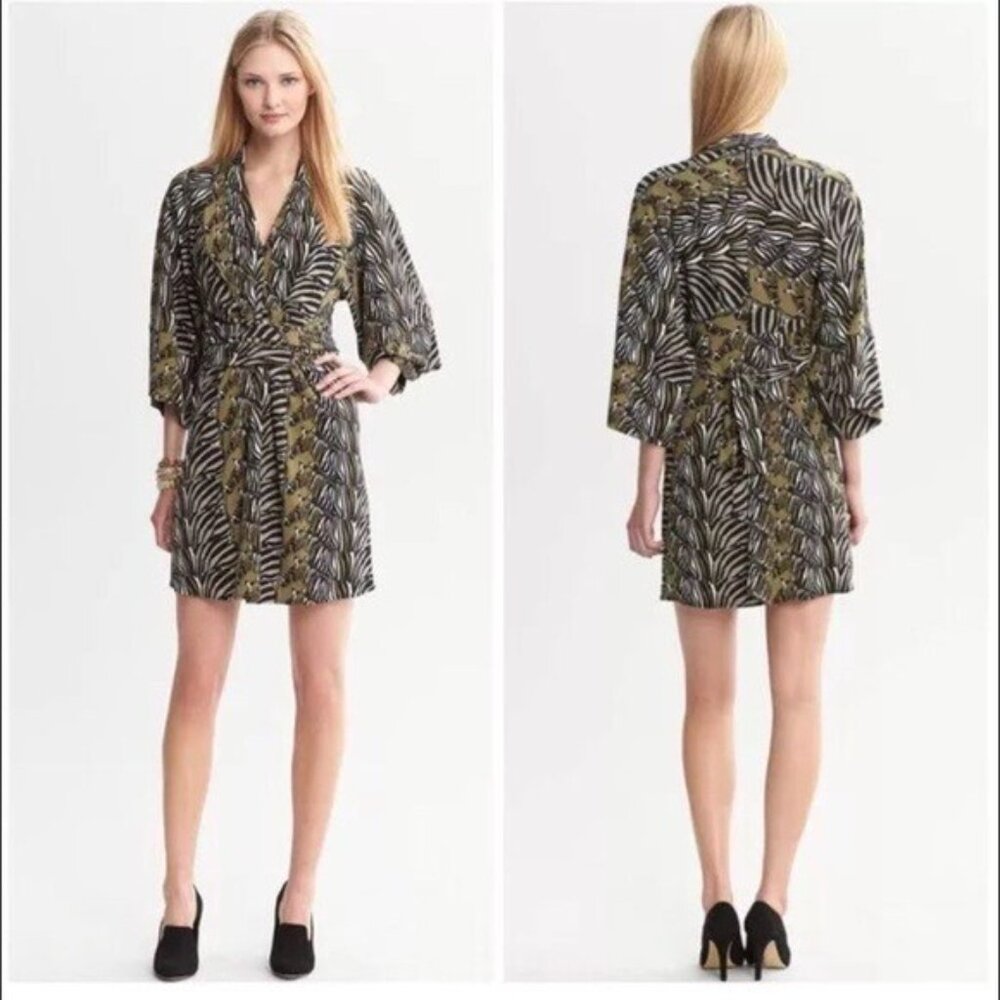 Issa London x Banana Republic | Zebra Print Kimono Dress